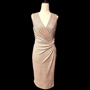 Ralph Lauren Rose Gold Dress Size 4P